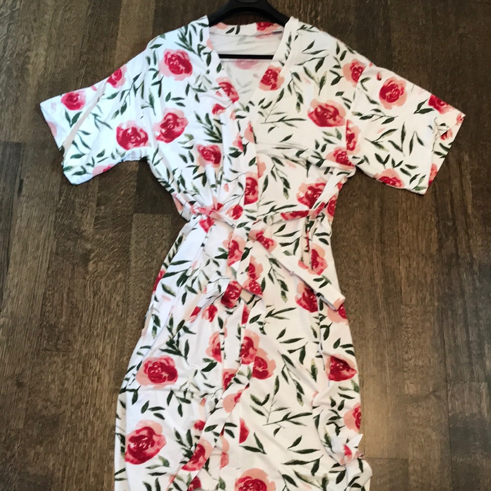 Calf length robe